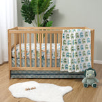 Dinosaur 3-Piece Crib Bedding Set The Peanutshell