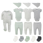 Easy Basics 15-Piece Baby Girl Clothes Set, 0-3 Months