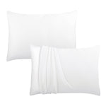 White Organic Cotton Pillow Cases for Baby Boys and Girls, 2-Pack