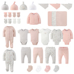 Layette Gift Set for Baby Girls, Field Floral, 30-Piece