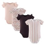 Cottage Girl Bodysuits for Baby Girls, 4-Pack