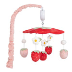 Strawberry Sweet Musical Crib Mobile for Baby Girls