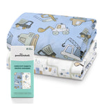 Construction Crib Sheet for Baby Boys, 2-Pack