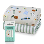 Good Sport Playard Sheets for Baby Boys, 2-Pack