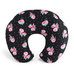Black Floral Nursing Pillow & Cover