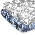 Camo Print Playard Mini Crib Sheets, 2-Pack
