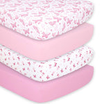 Butterfly 4-Pack Fitted Crib Sheet Set
