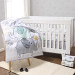 Elephant Dreams 5-Piece Crib Bedding Set