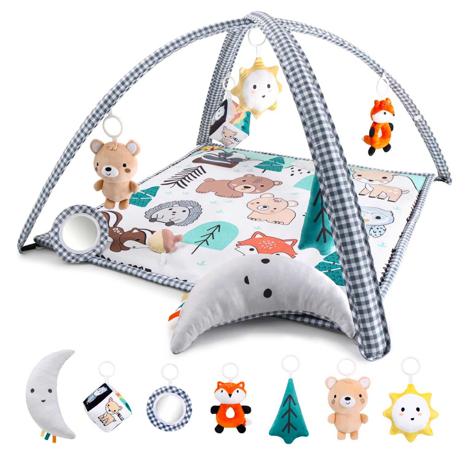 Woodland 7-in-1 Baby Activity Gym and Playmat - Main Image