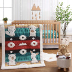 Western Woods 4-Piece Organic Crib Bedding Set