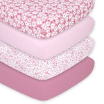 Daisy 4-Pack Fitted Sheet Set