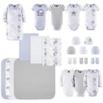 Blue, Grey 23-Piece Newborn Baby Layette Gift Set All