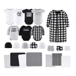Black, White, Baby Layette Gift Set, 23 Piece