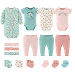 Carefree Floral Baby Layette Gift Set, 16 Piece