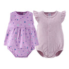 Lilac Stars Baby Girl Rompe...