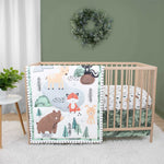 Woodland Camo 3 Piece Baby Crib Bedding Set for Boys