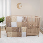 Boho Celestial 3 Piece Baby Crib Bedding Set