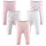 Flower 5 Pack Baby Girl Pants Set