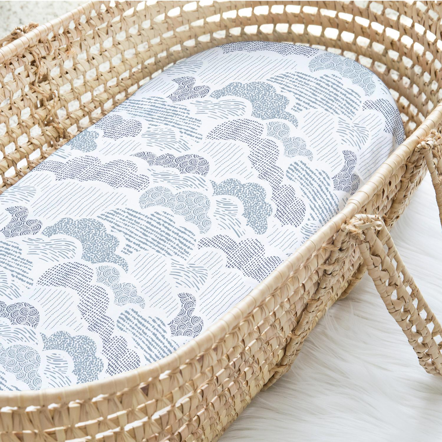 Bassinet Sheets – Snug Bassinet Fitted Sheet for Newborns
