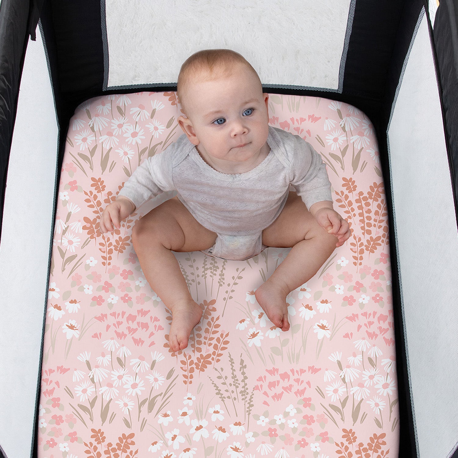 Whimsical Floral Playard Mini Crib Sheets, 3-Pack