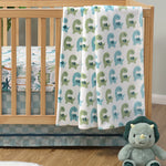 Dinosaur 3-Piece Crib Bedding Set The Peanutshell