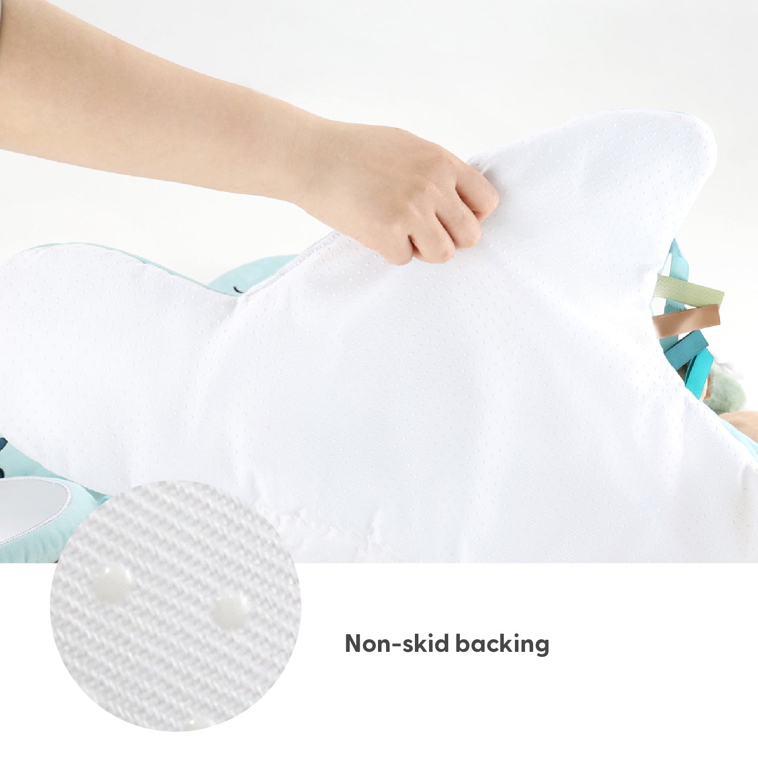 Tummy Time Mat and Baby Lovey Security Blanket - Dinosaur The Peanutshell