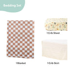 Elephant Safari 3-Piece Crib Bedding Set The Peanutshell