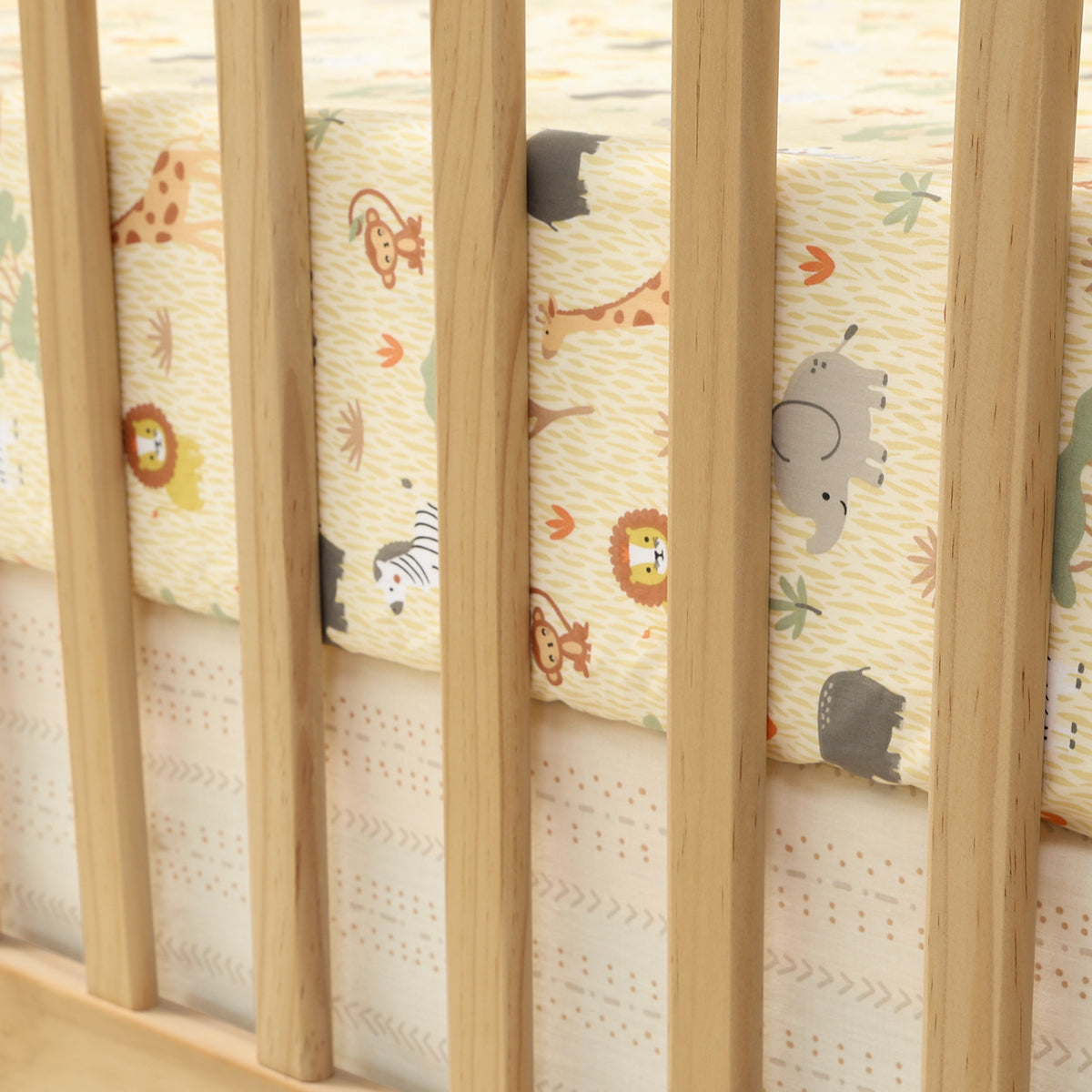 Elephant Safari 3-Piece Crib Bedding Set The Peanutshell