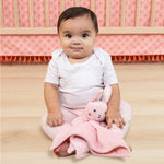 Tummy Time Mat and Baby Lovey Security Blanket - Pink Floral Farallon Brands