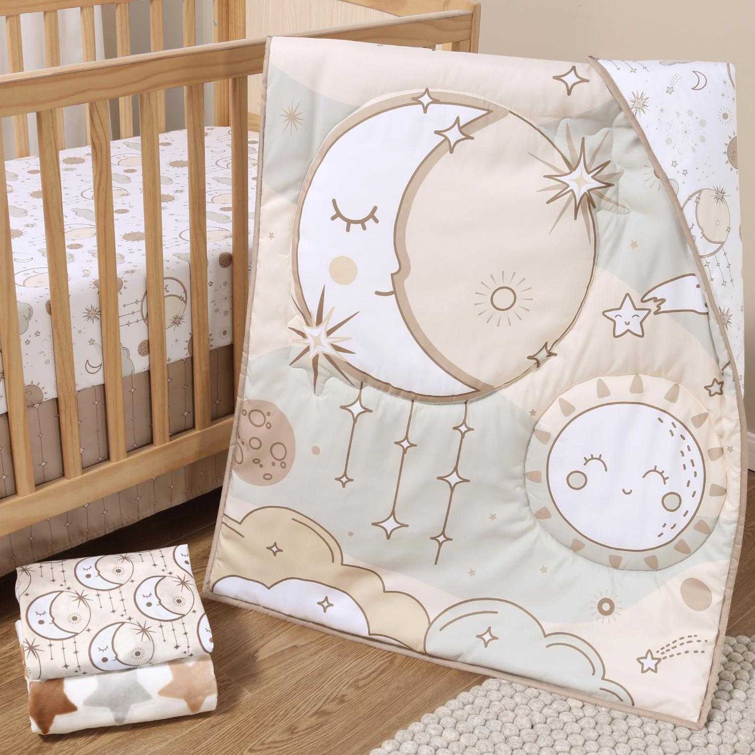 Starry Skies 5 Piece Baby Crib Bedding Set for Boys & Girls