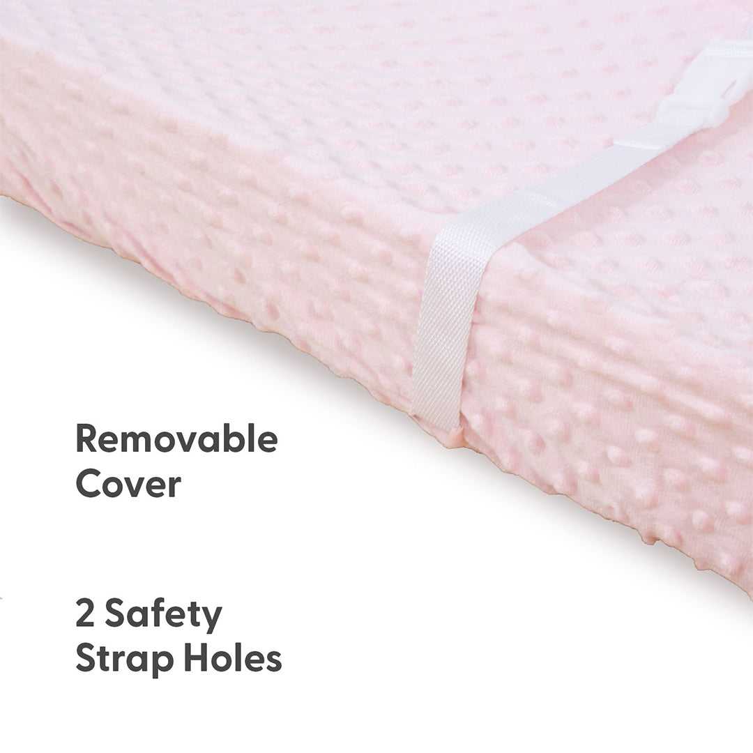 Blush Daisy Plush Minky 3-Pack Changing Pad Covers