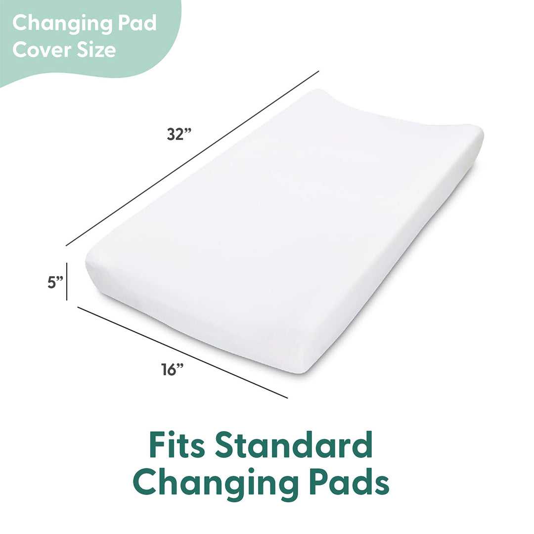 Green Dino Plush Minky 3-Pack Changing Pad Covers