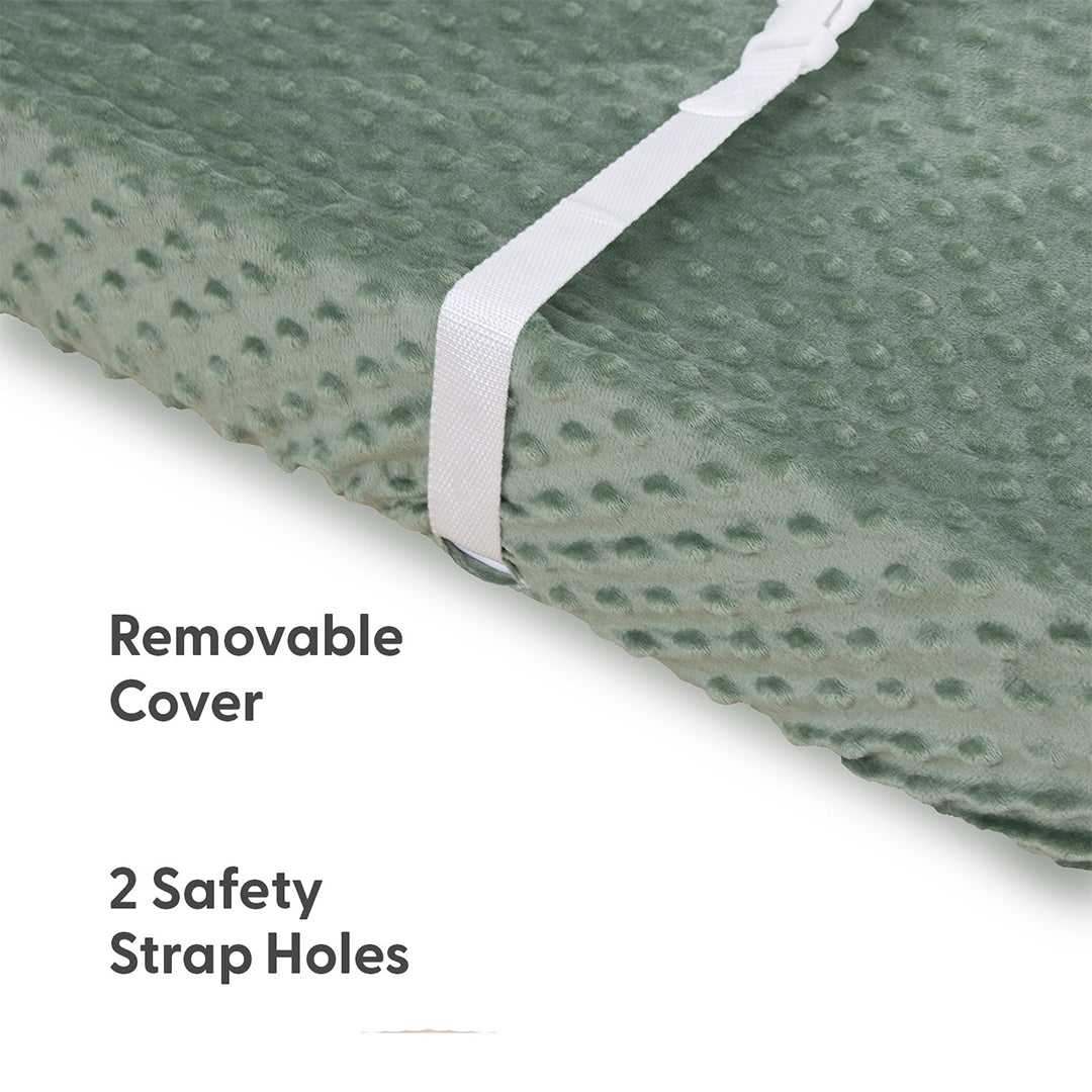 Green Dino Plush Minky 3-Pack Changing Pad Covers