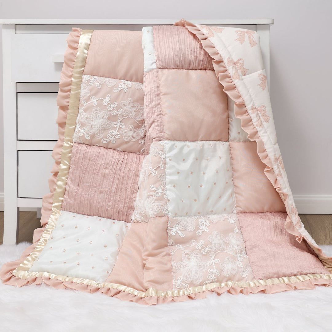 Grace 4-Piece Crib Bedding Set The Peanutshell