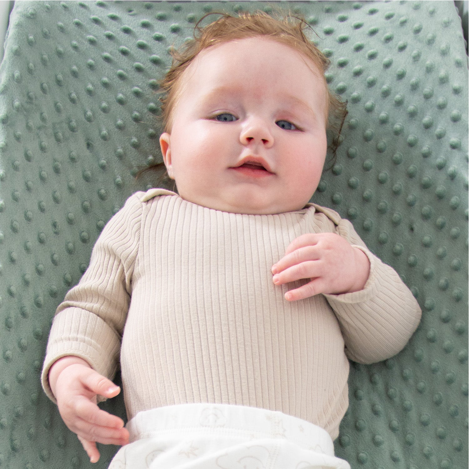 Minky Dot Sage Ultra Soft Baby Mat Cover for Boys and Girls, 2 Pack