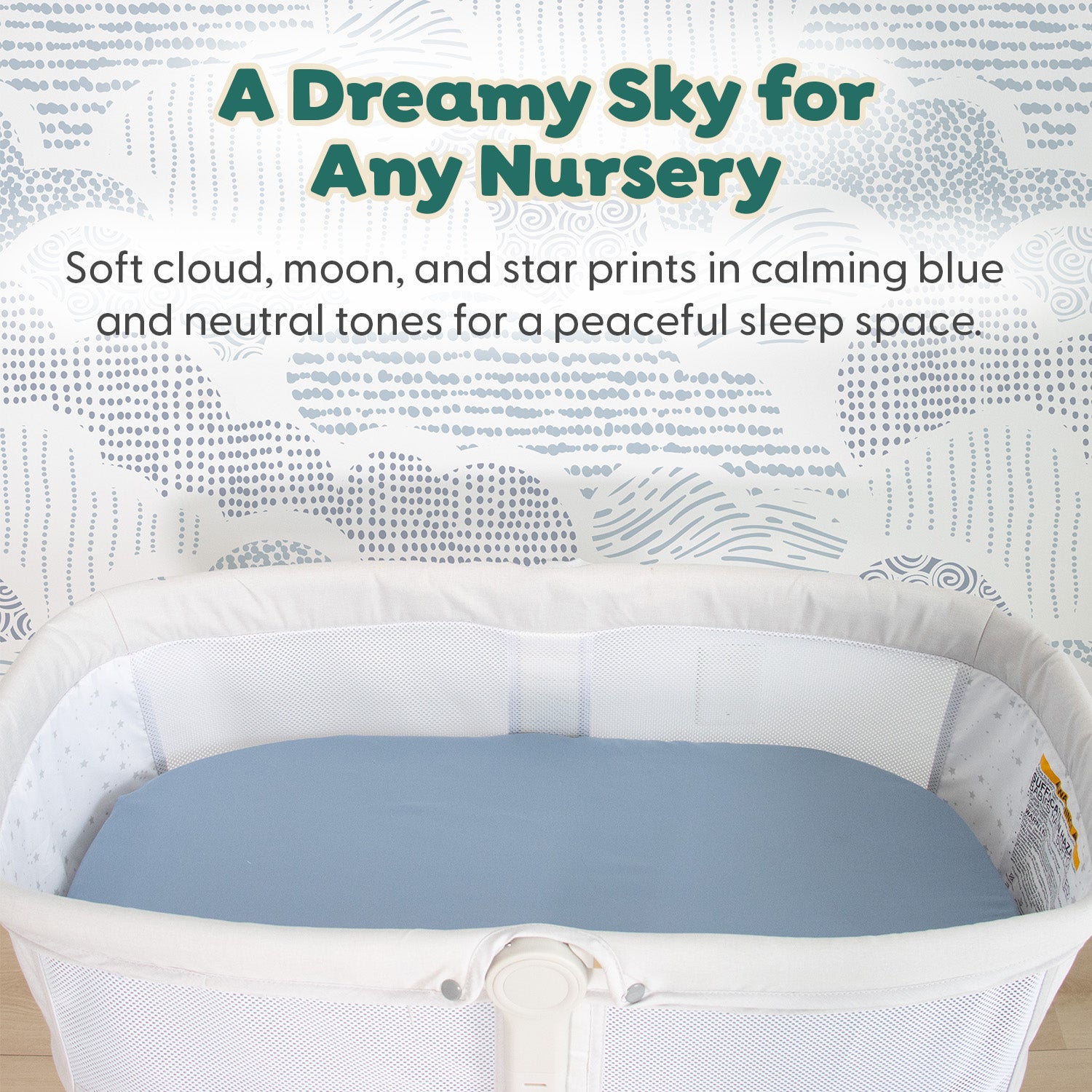 Soft Cloud Baby Bassinet Sheets, 4-Pack