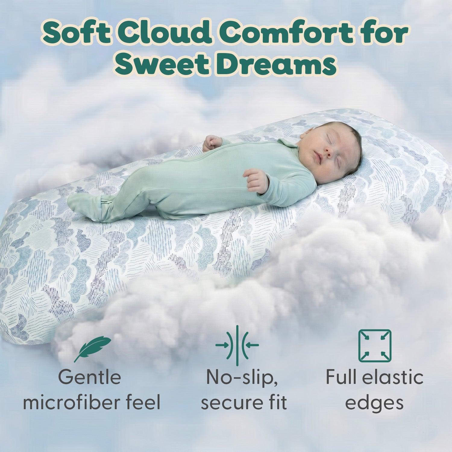 Soft Cloud 4-Pack Fitted Sheet Set
