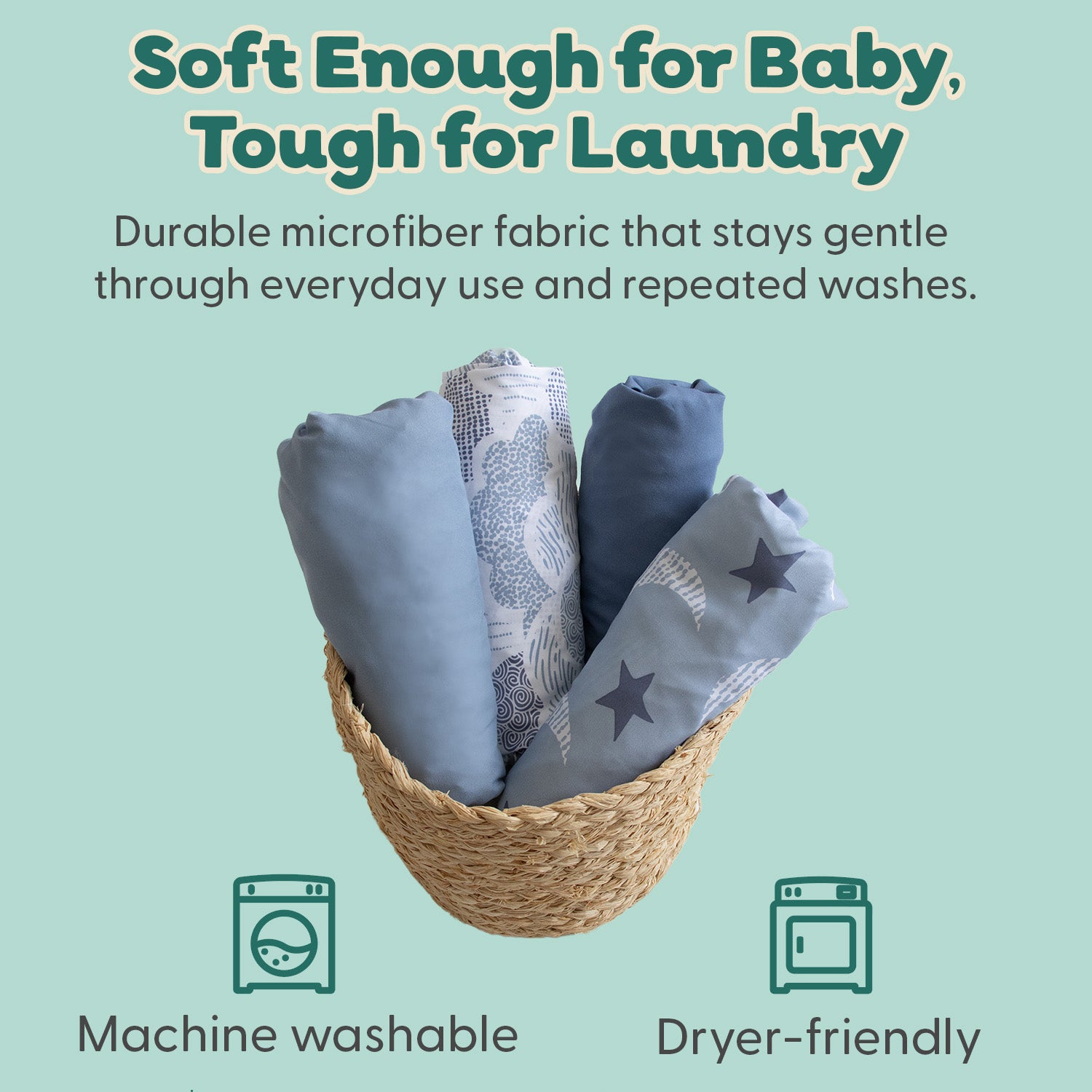 Soft Cloud 4-Pack Fitted Sheet Set