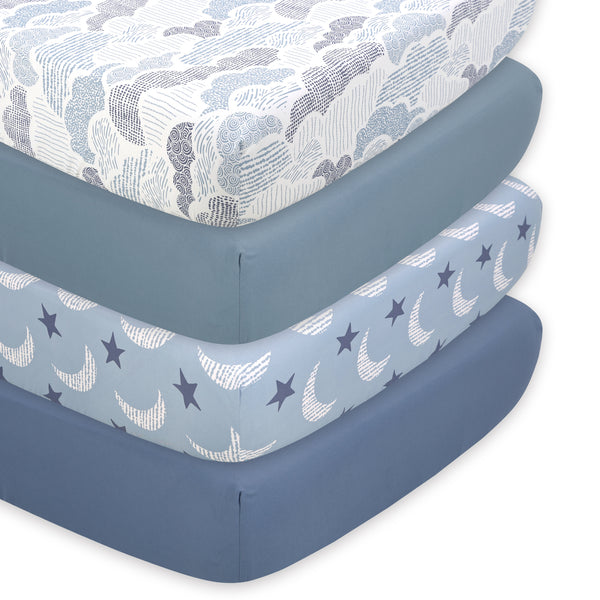Soft Cloud 4-Pack Fitted Sheet Set