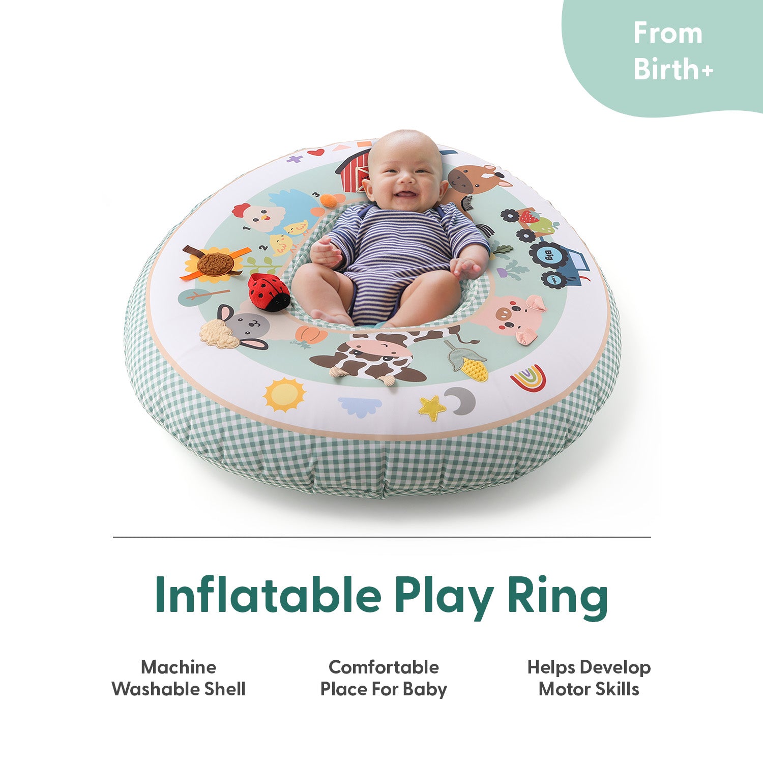 Inflatable Play Ring Activity Center - Gingham Farm