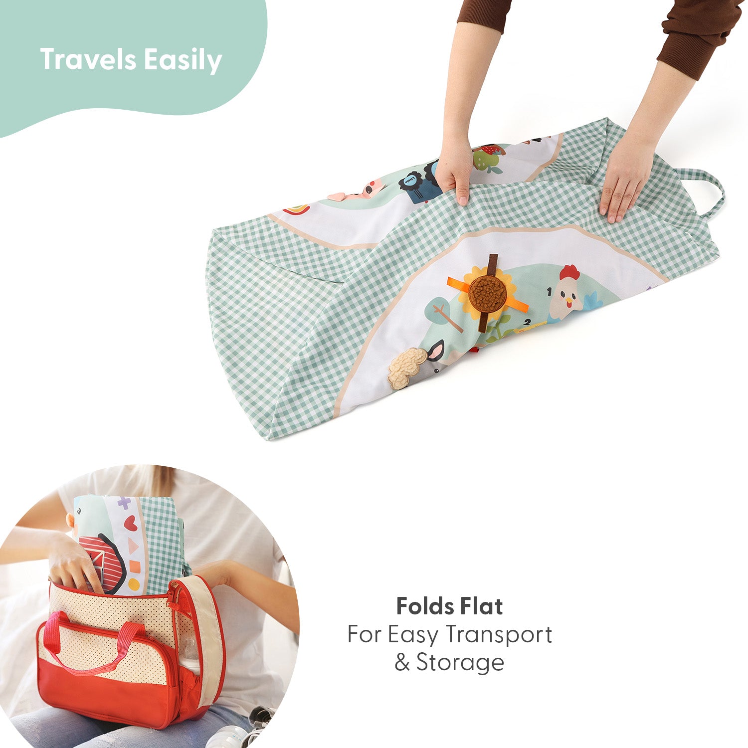 Inflatable Play Ring Activity Center - Gingham Farm