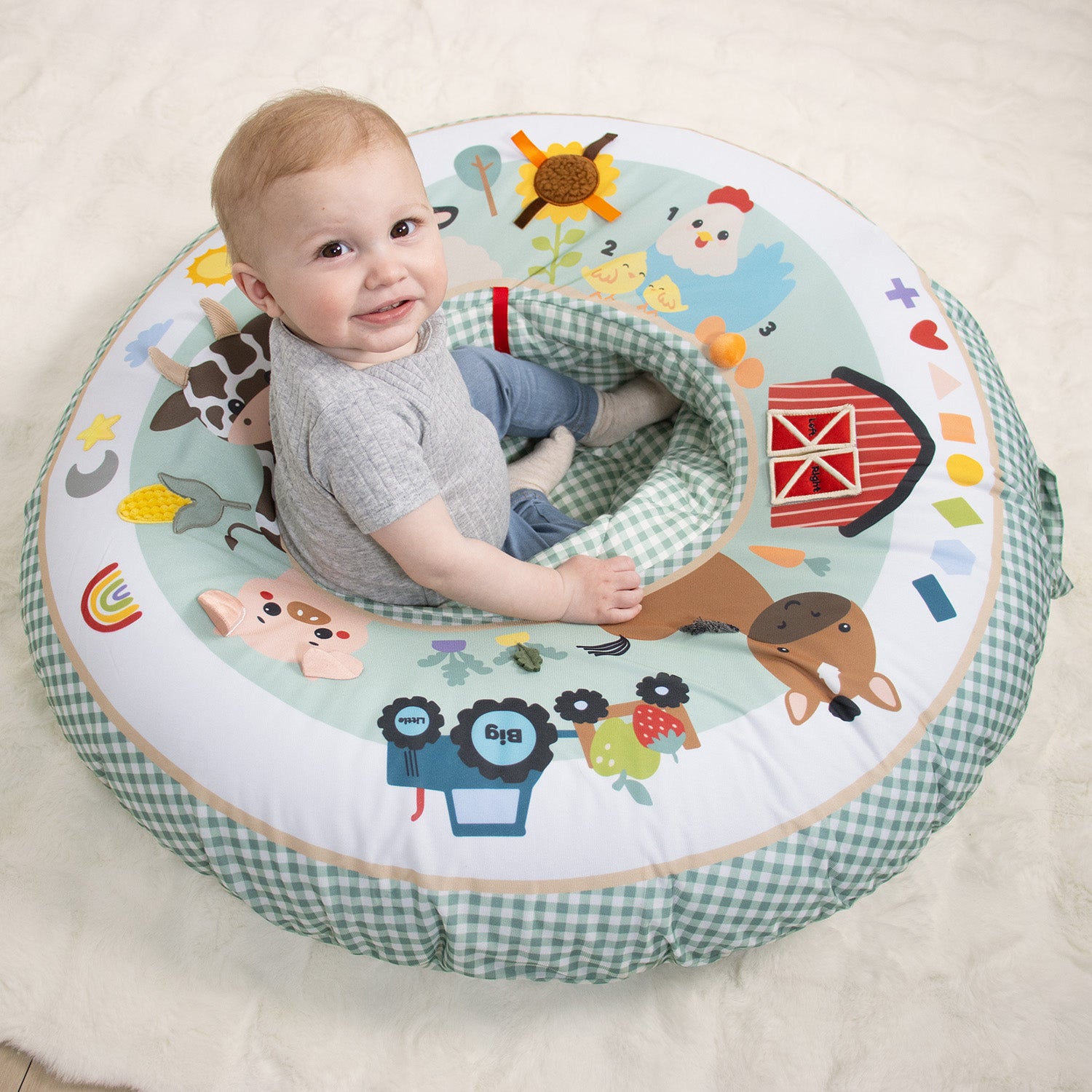 Inflatable Play Ring Activity Center - Gingham Farm