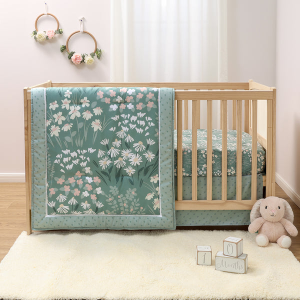 Sage Meadow 3-Piece Crib Bedding Set