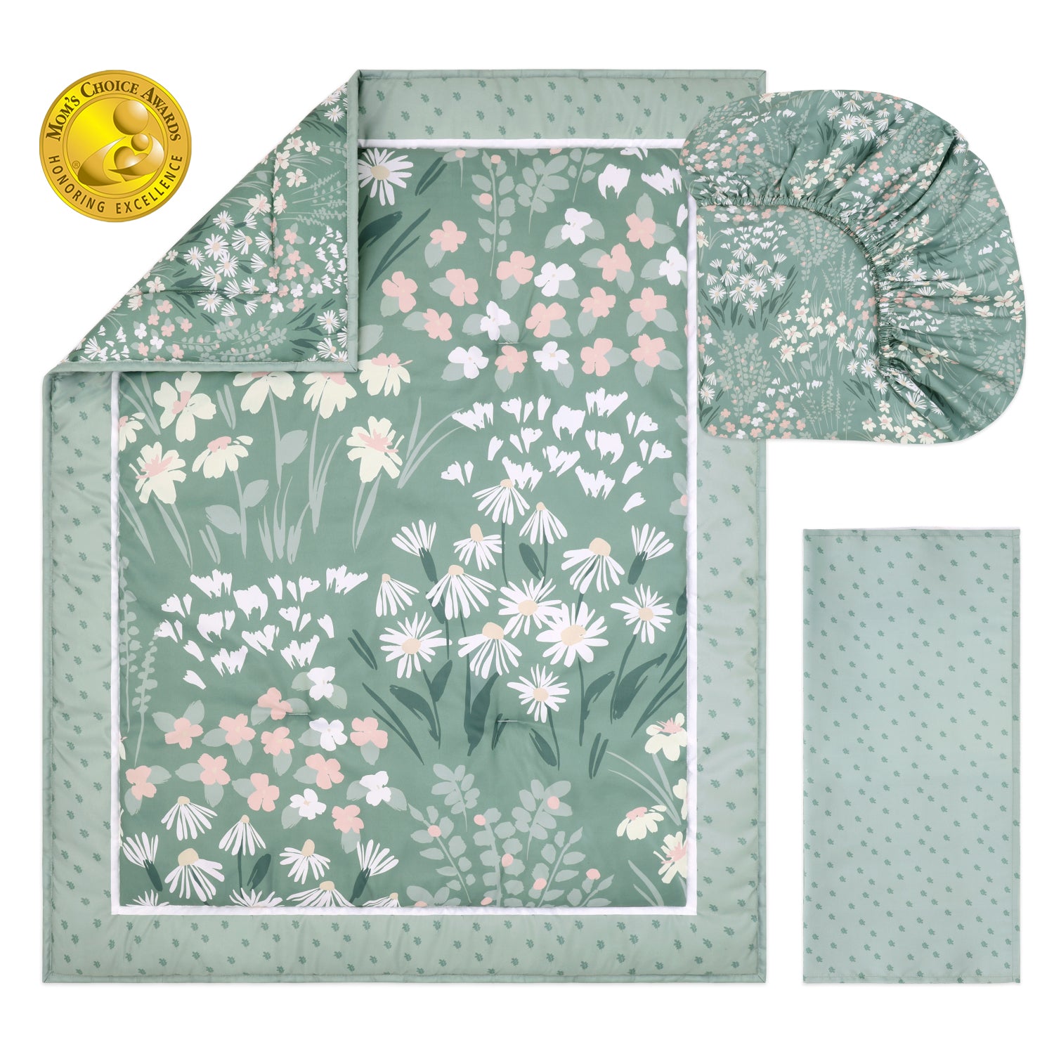 Sage Meadow 3-Piece Crib Bedding Set