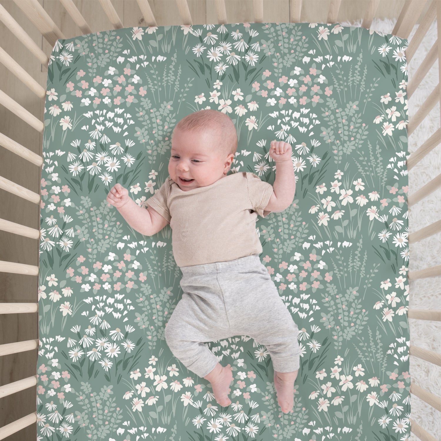 Sage Meadow 3-Piece Crib Bedding Set