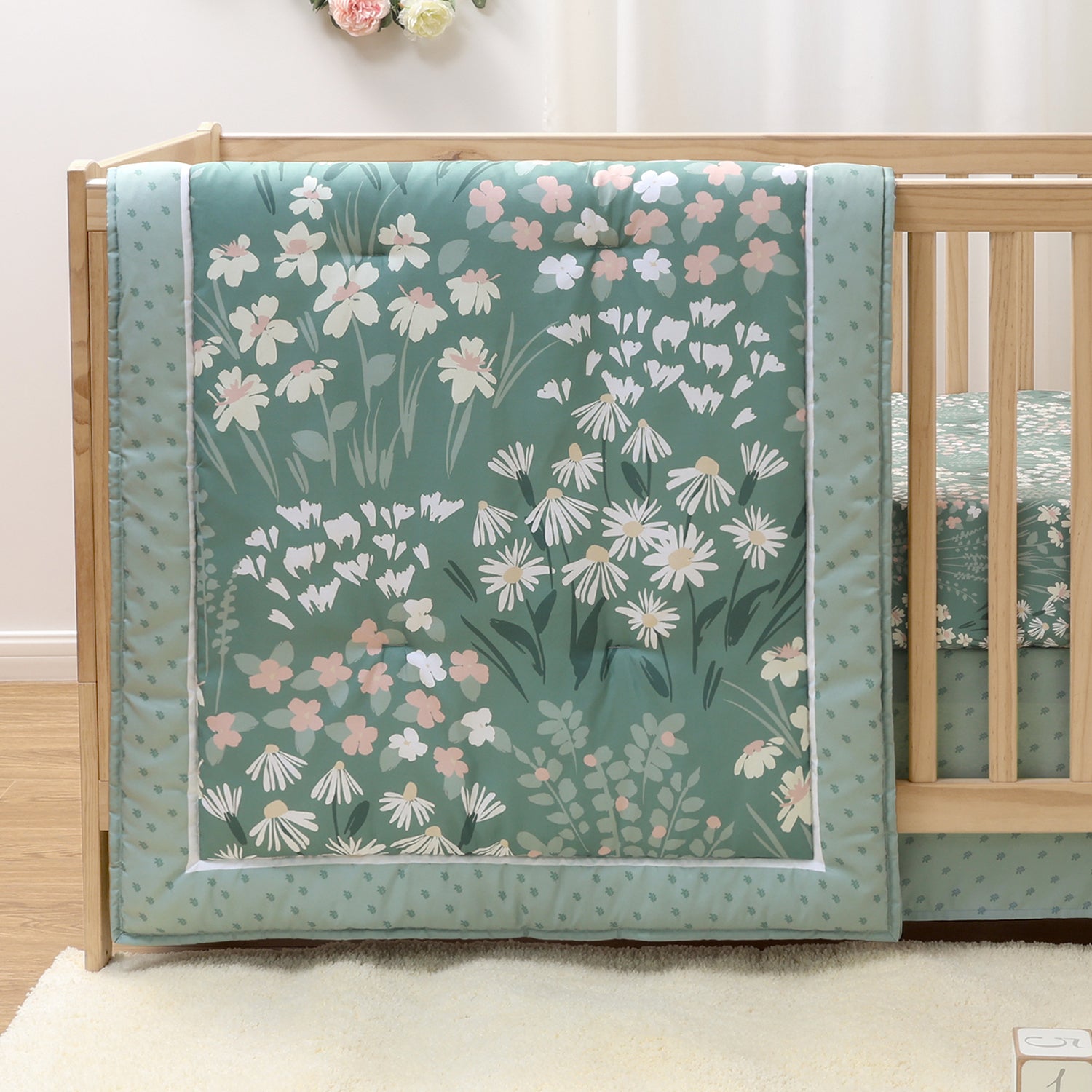 Sage Meadow 3-Piece Crib Bedding Set