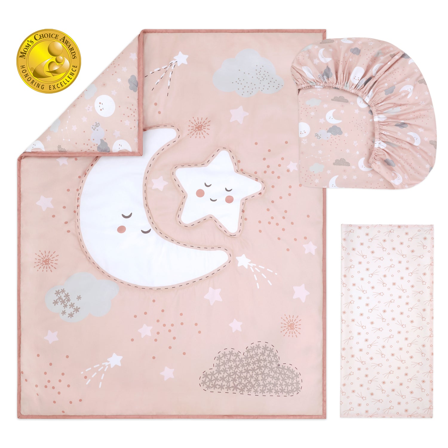 New Moon 3-Piece Crib Bedding Set