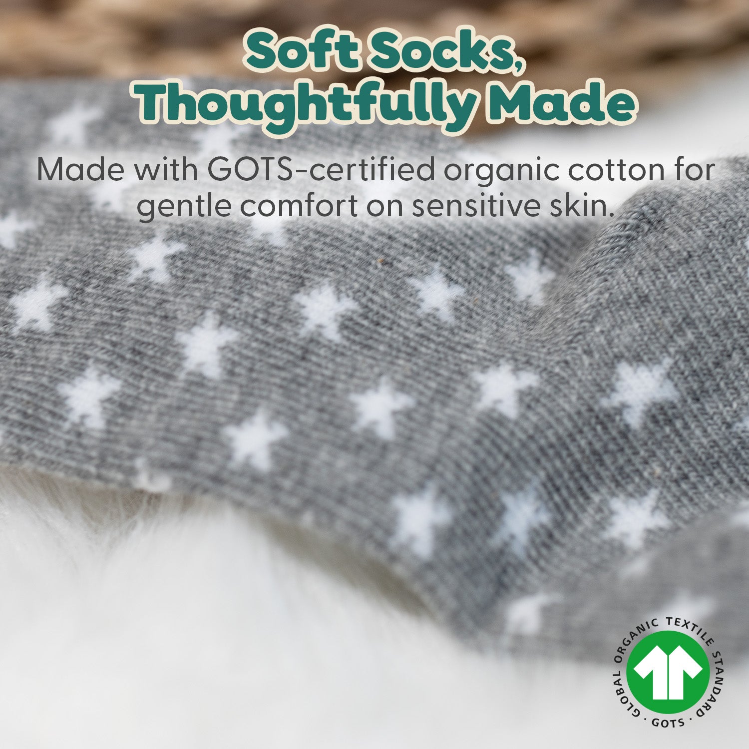 Baby Boys 12pk Organic Cotton Socks, Boy Buddies