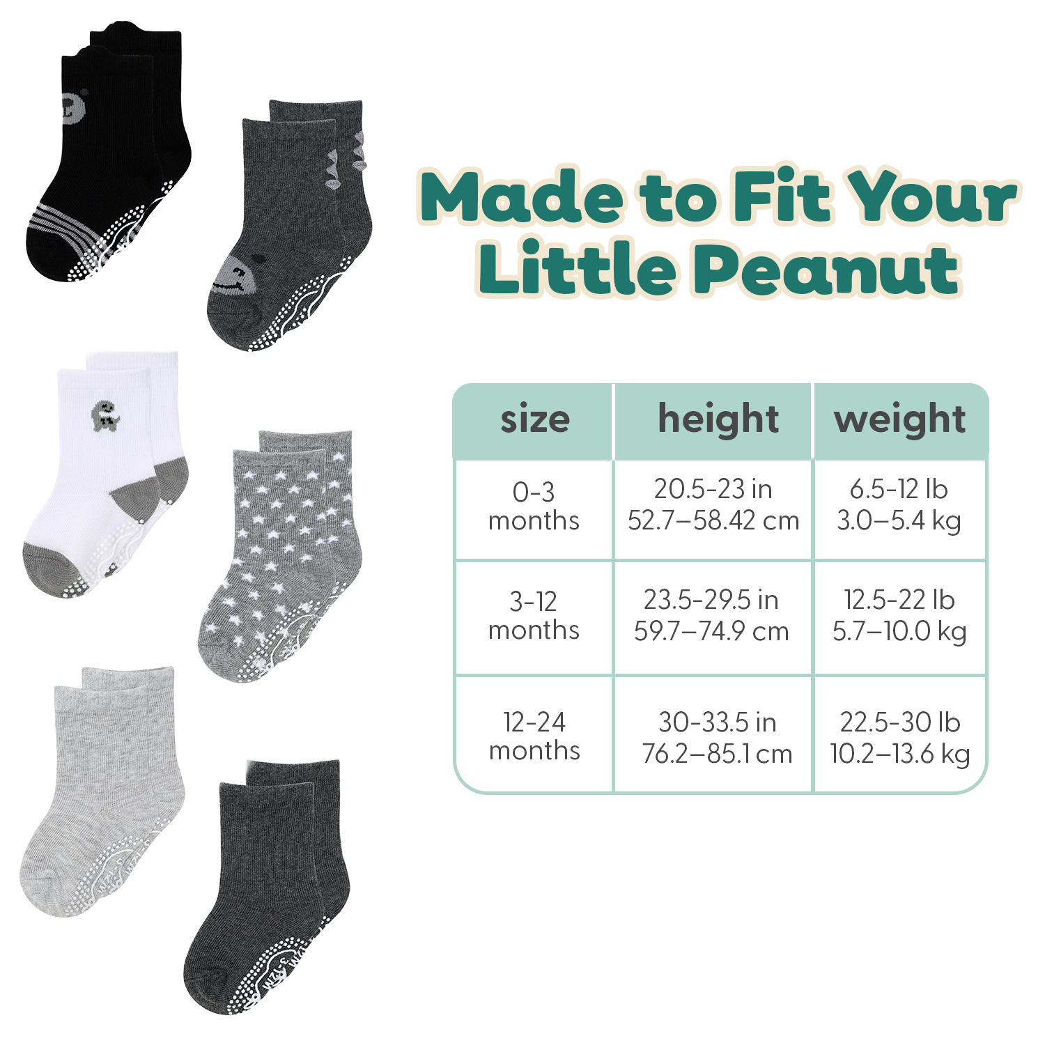 Baby Boys 12pk Organic Cotton Socks, Boy Buddies