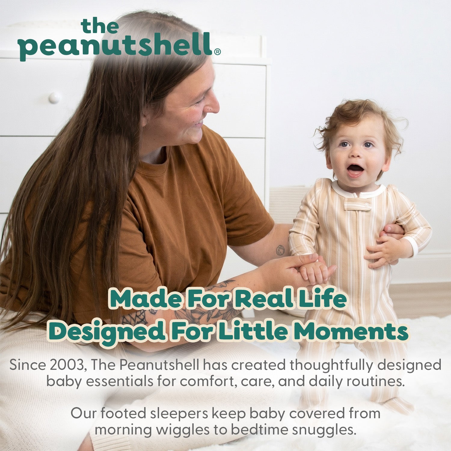 Cozy Farm Footed Baby Sleepers for Boys and Girls, 3-Pack